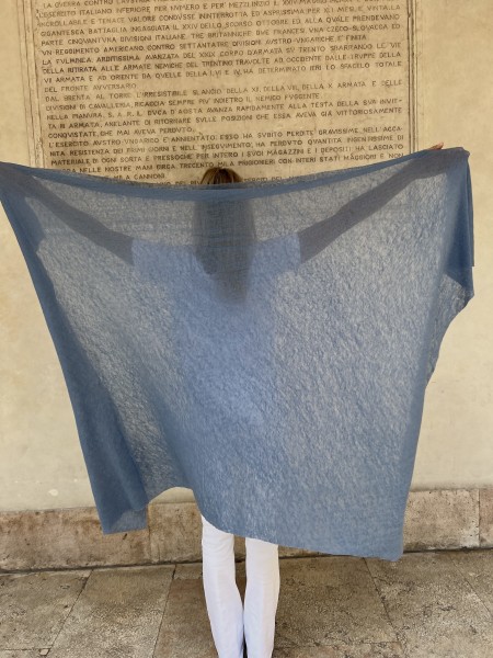 Stola in puro cashmere Denim