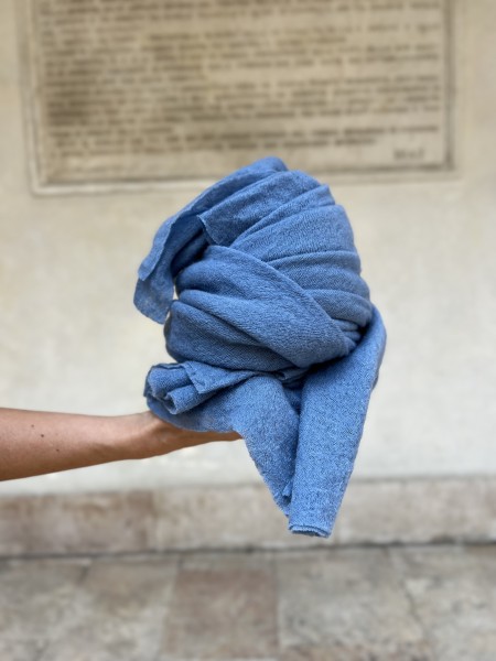 Stola in puro cashmere Denim