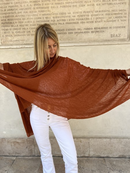 Stola in puro cashmere Glacè