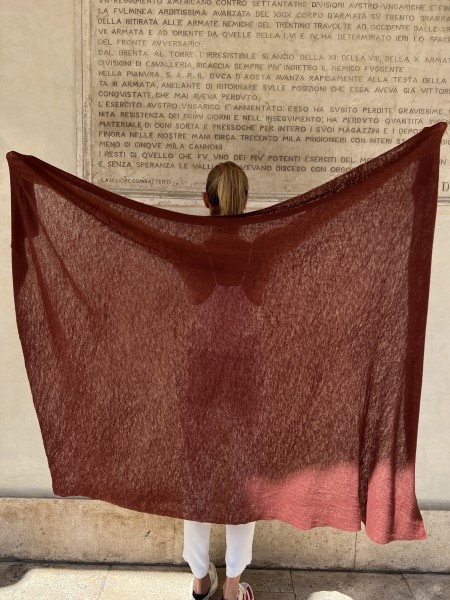 Stola in puro cashmere Whisky