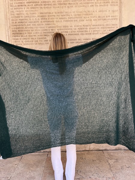 Stola in puro cashmere Verde Inglese