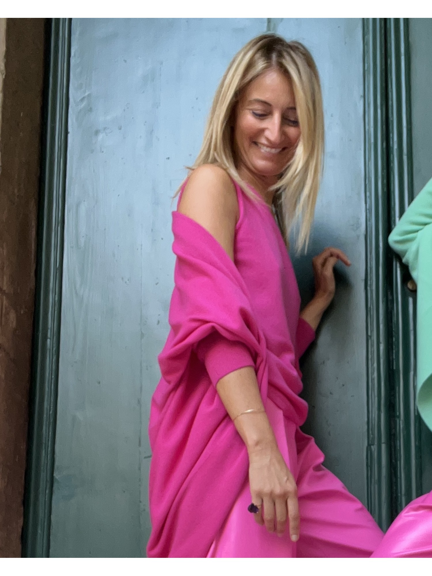 The Masterpiece in puro cashmere Fuxia