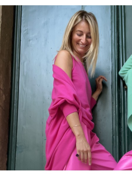 The Masterpiece in puro cashmere Fuxia