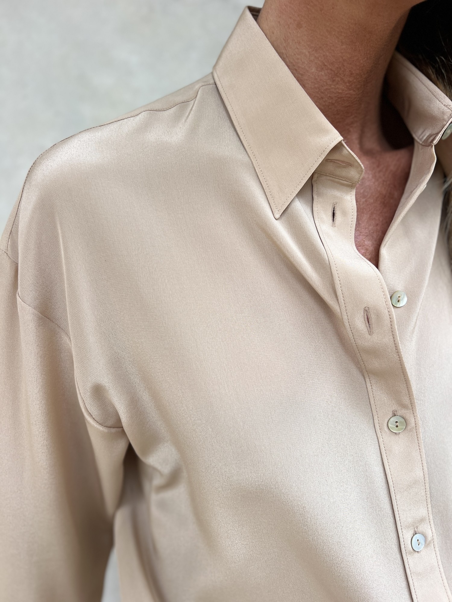 Camicia Icon Seta Nude
