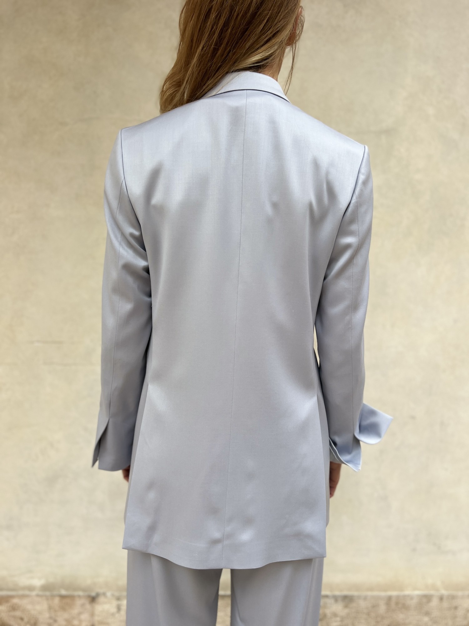 Giacca Azzurra Oversized Cenere
