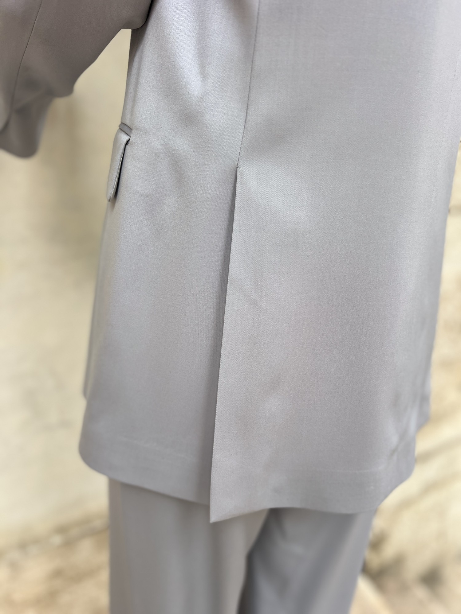 Giacca Azzurra Oversized Cenere