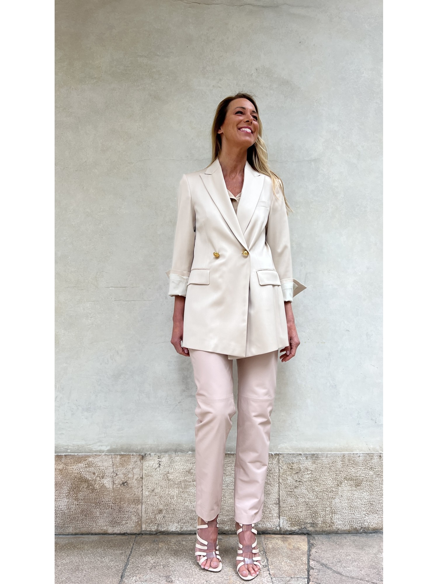 Giacca Azzurra Oversized Schiuma