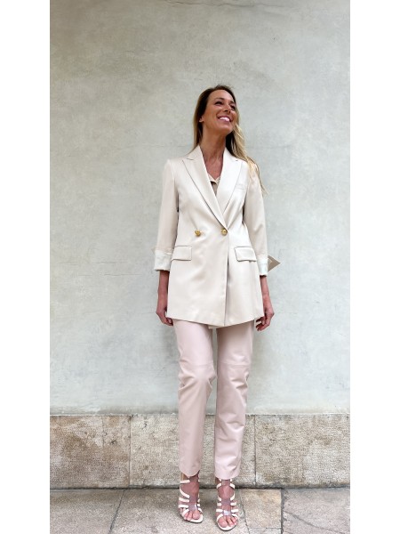 Giacca Azzurra Oversized Schiuma