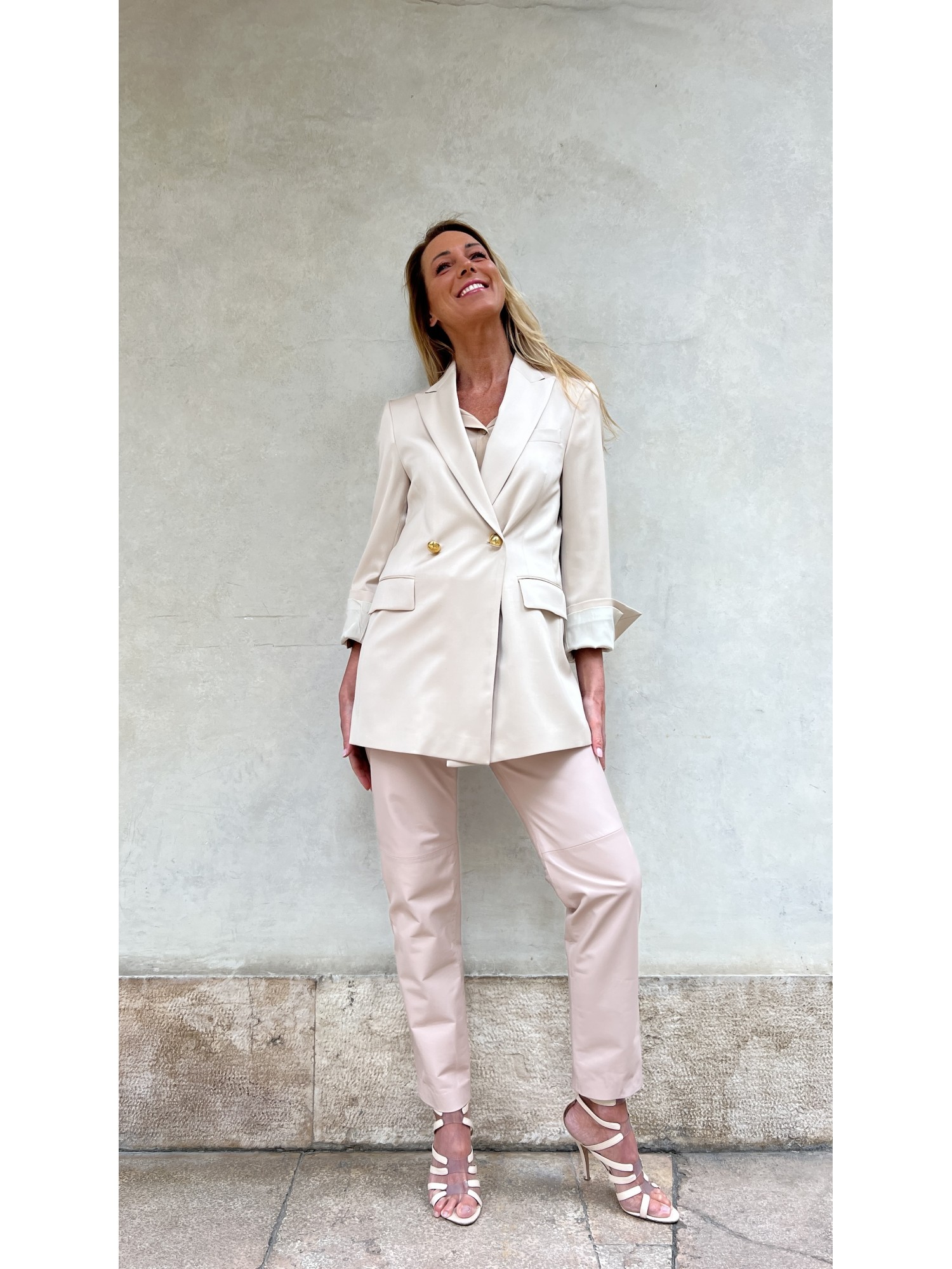 Giacca Azzurra Oversized Schiuma
