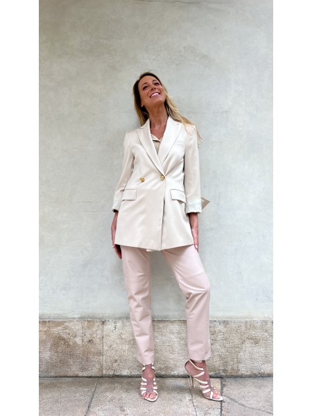 Giacca Azzurra Oversized Schiuma