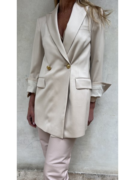 Giacca Azzurra Oversized Schiuma