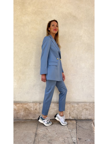 Giacca Azzurra Oversized Denim