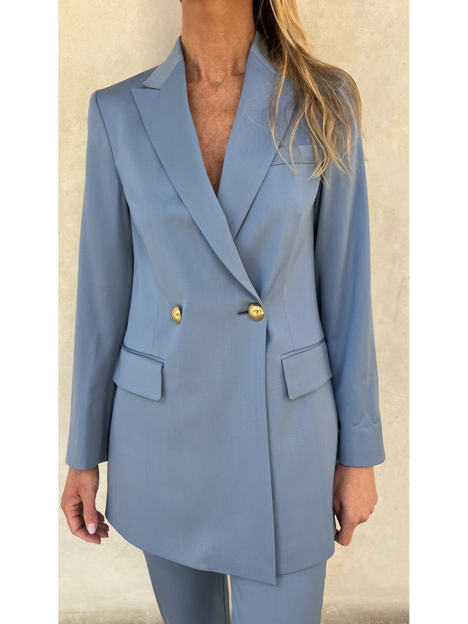 Giacca Azzurra Oversized Denim
