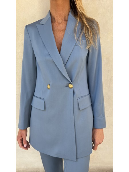 Giacca Azzurra Oversized Denim