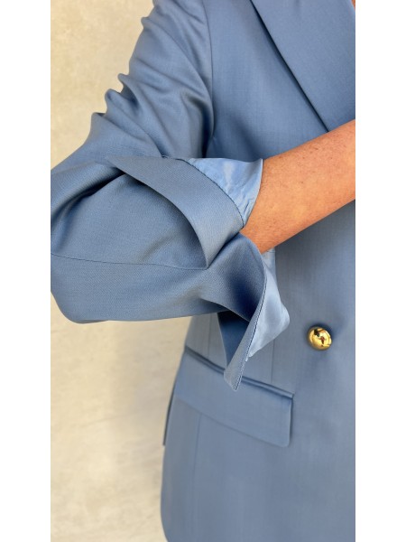 Giacca Azzurra Oversized Denim