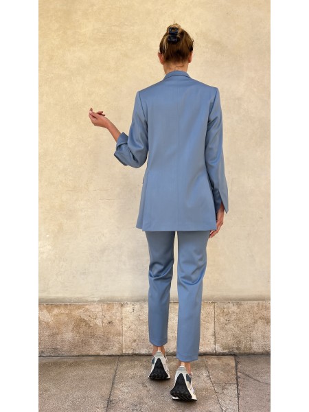 Giacca Azzurra Oversized Denim