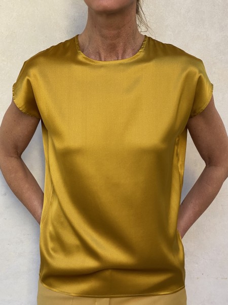 T-shirt di seta Oro Antico