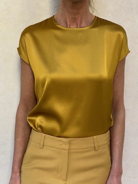 T-shirt di seta Oro Antico