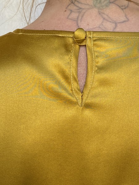 T-shirt di seta Oro Antico