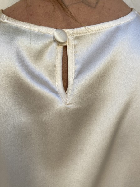T- shirt di seta Vaniglia