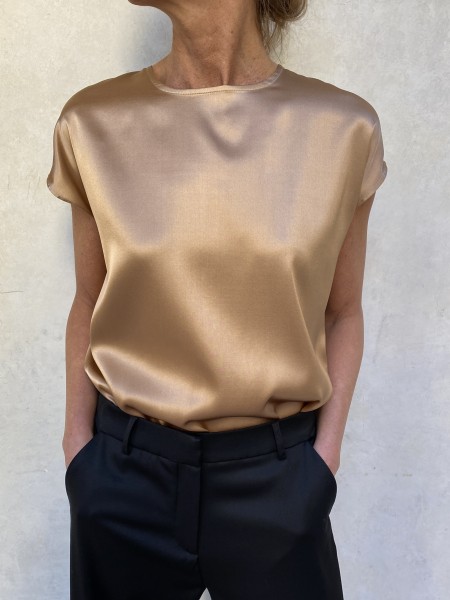 T-shirt di seta Bronze