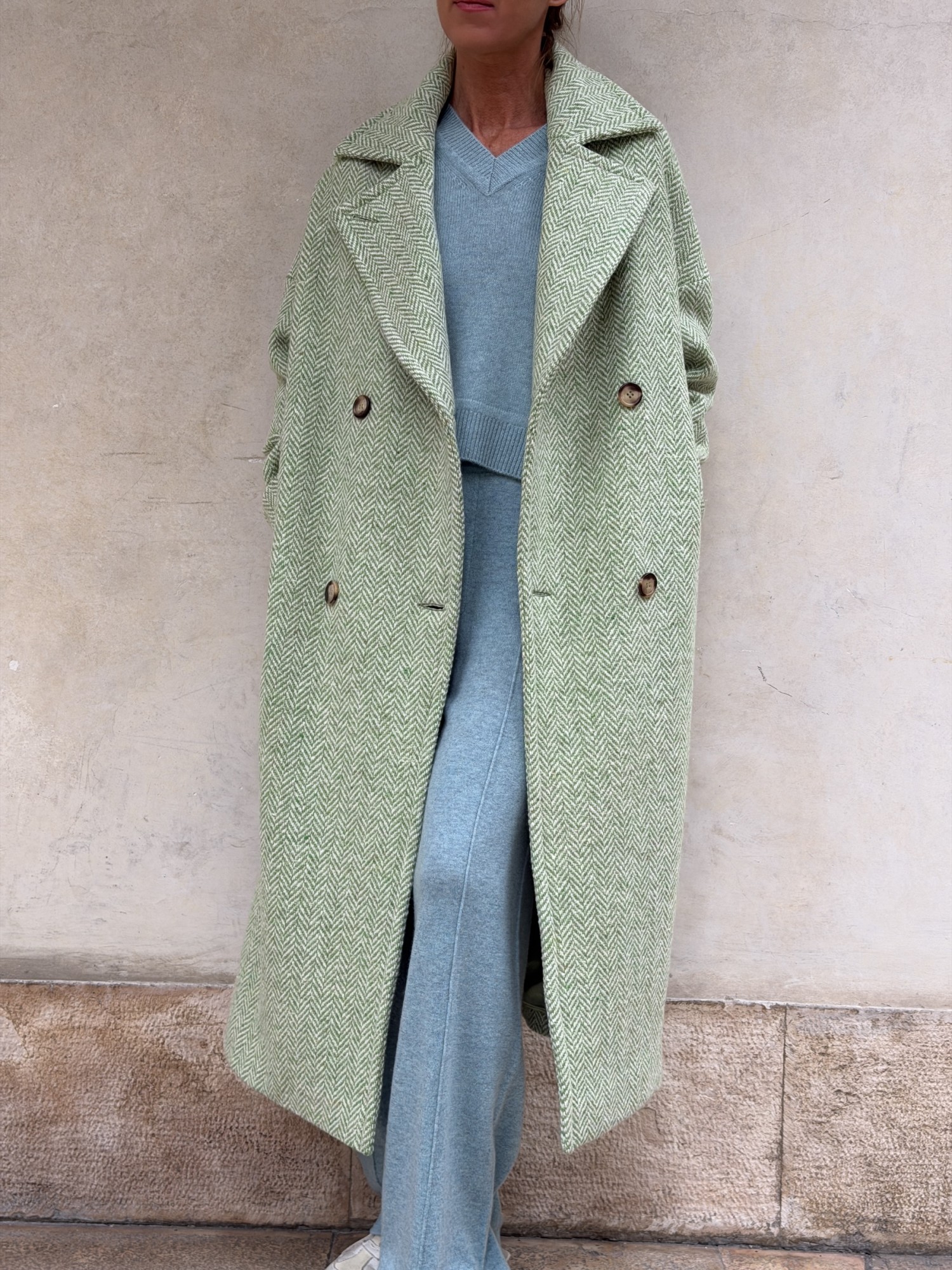Cappotto Valeria lana spinata...