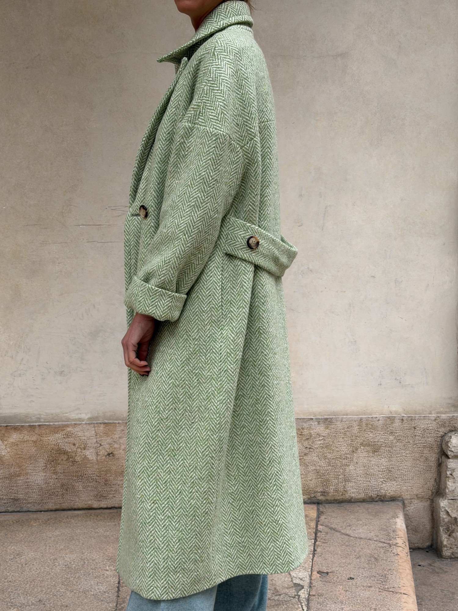 Cappotto Valeria lana spinata...