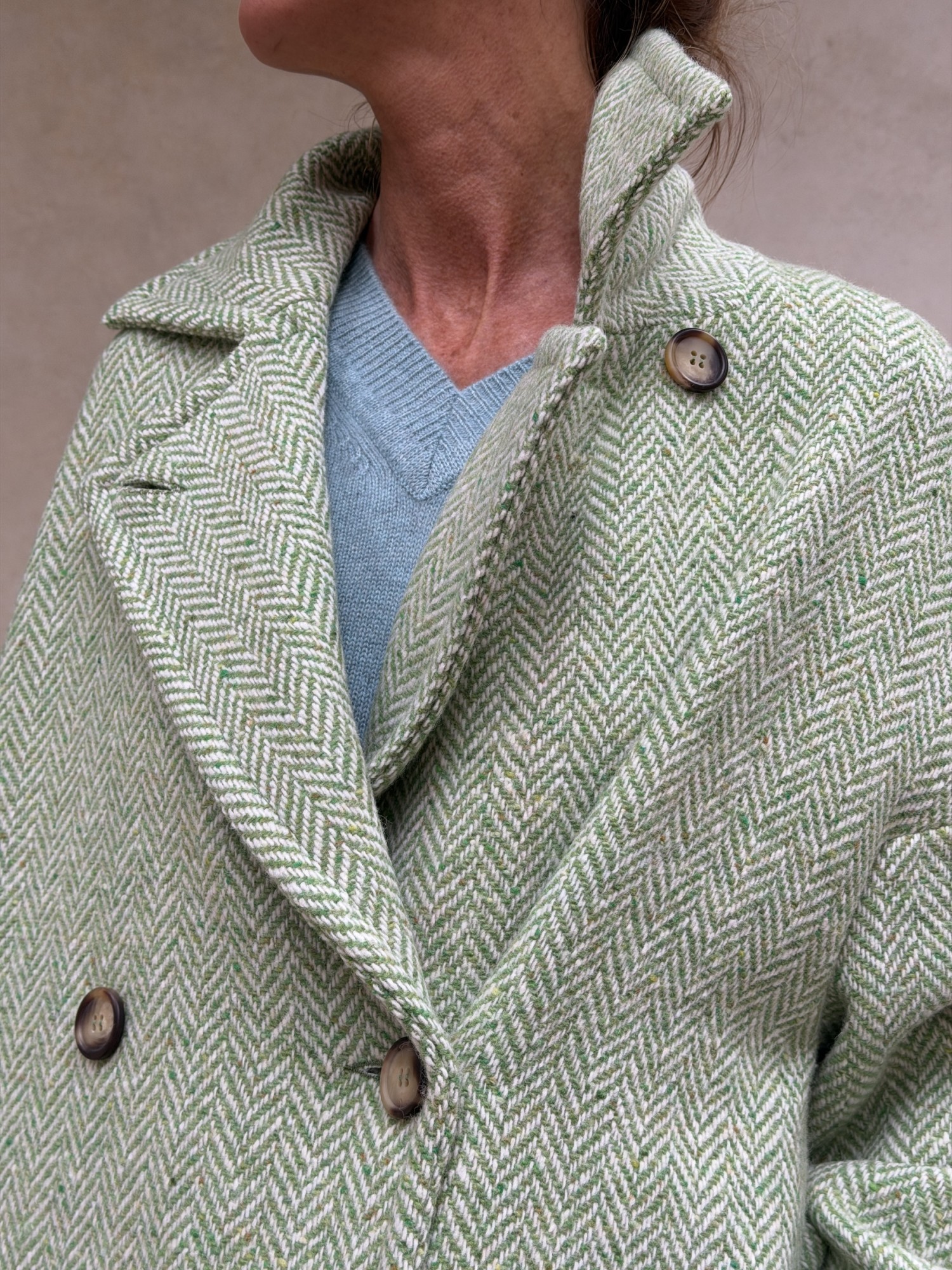 Cappotto Valeria lana spinata...