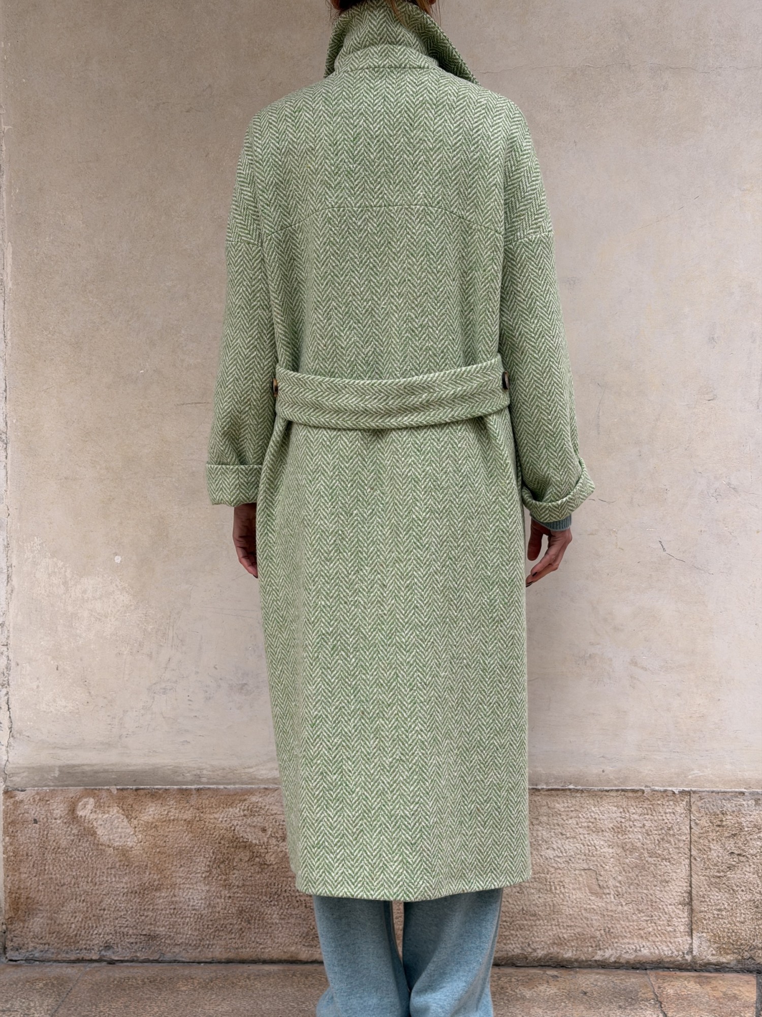 Cappotto Valeria lana spinata...