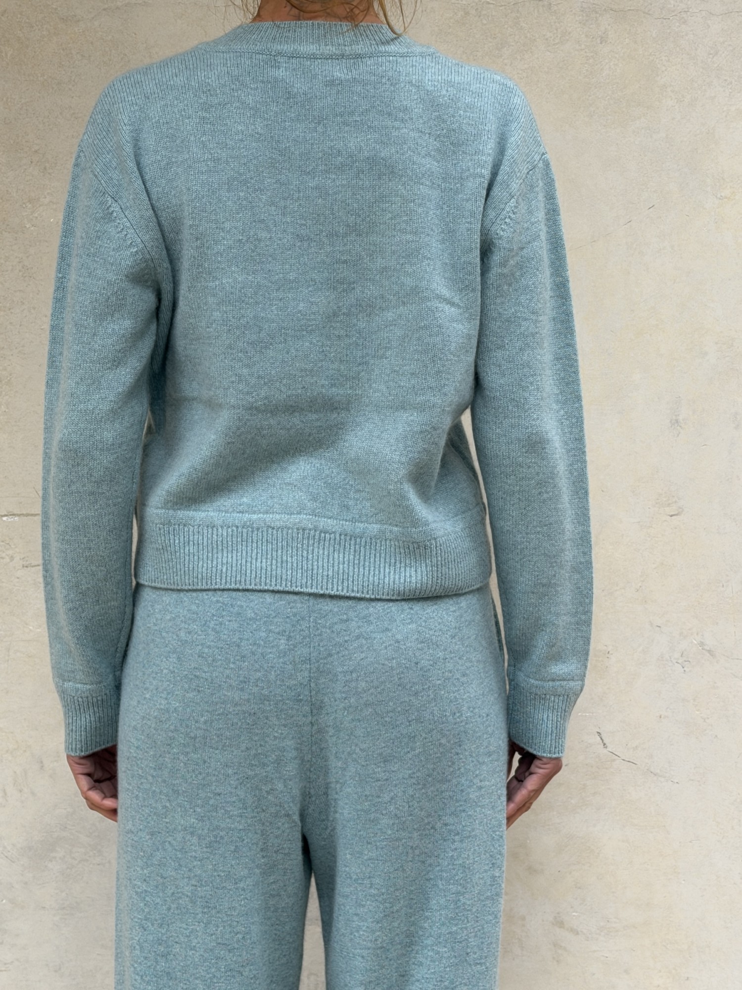 Pantalone di cashmere Azzurro