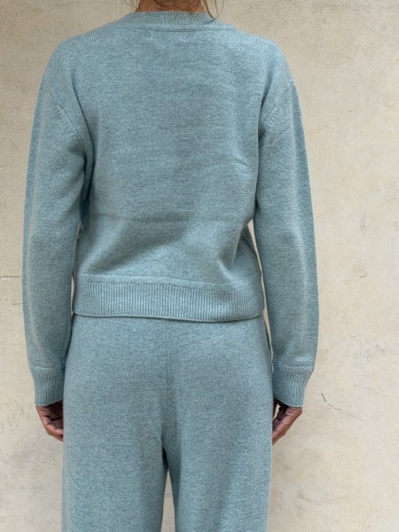 Pantalone di cashmere Azzurro
