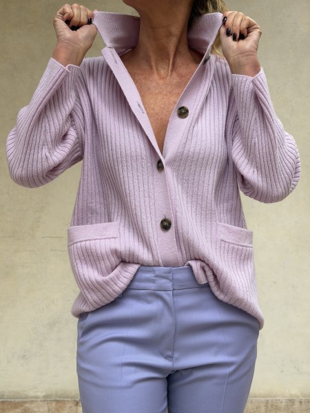 Camicia/cardigan di cashmere Lilla
