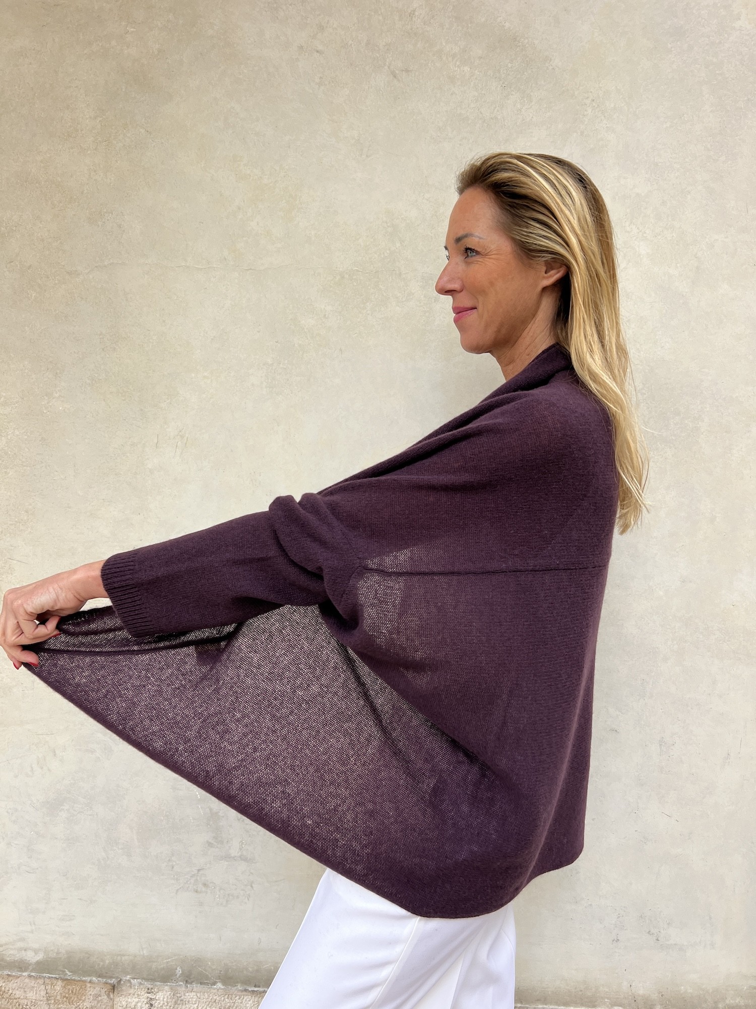 Cardigan Nuvola Plum