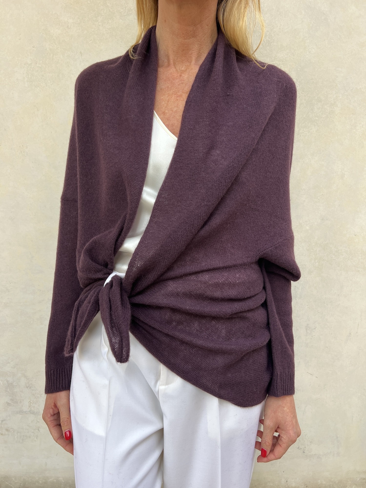 Cardigan Nuvola Plum