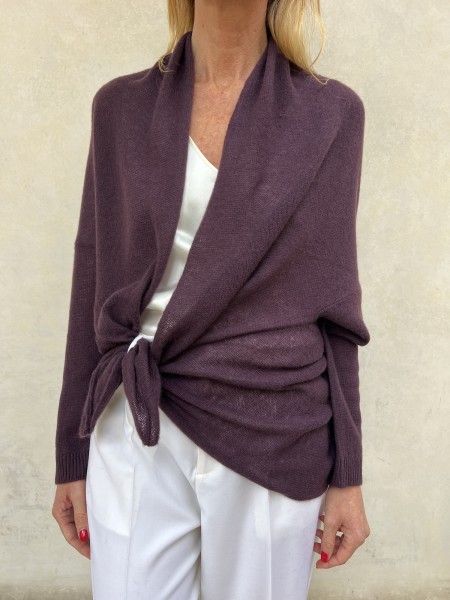 Cardigan Nuvola Plum