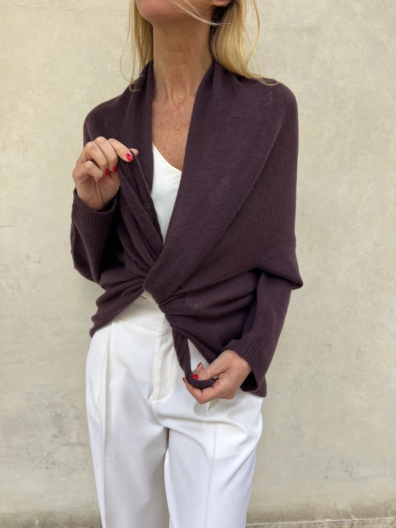 Cardigan Nuvola Plum