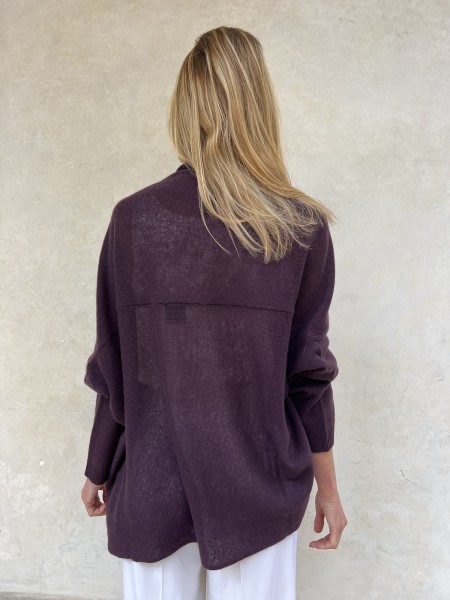 Cardigan Nuvola Plum