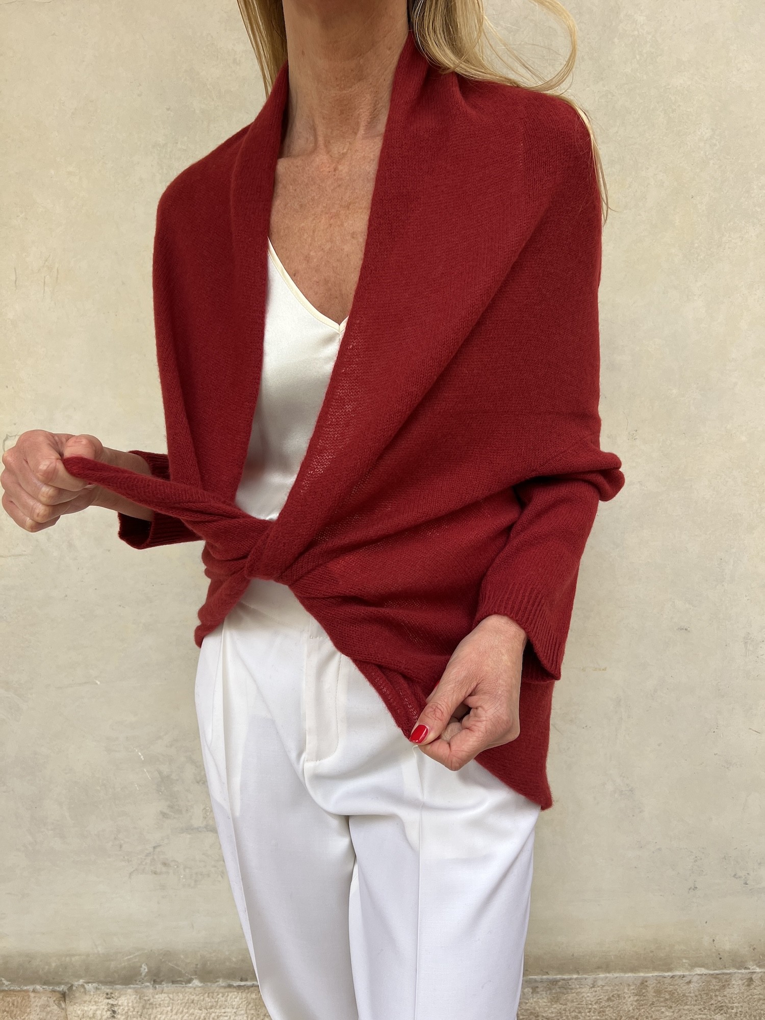 Cardigan Nuvola Amaranto