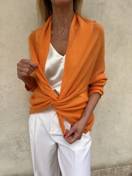 Cardigan Nuvola Mandarino
