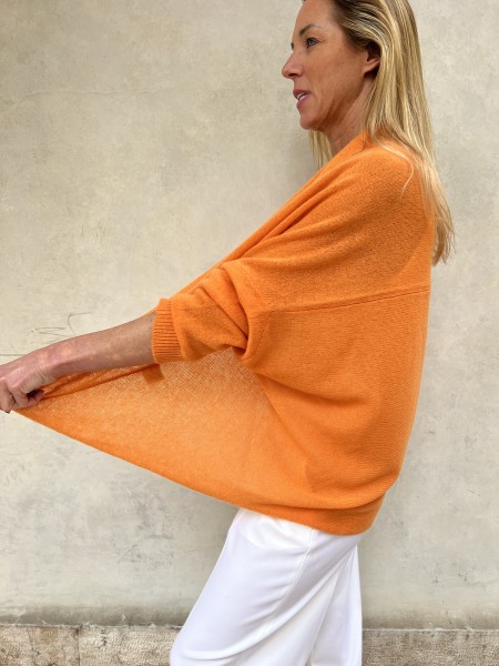 Cardigan Nuvola Mandarino