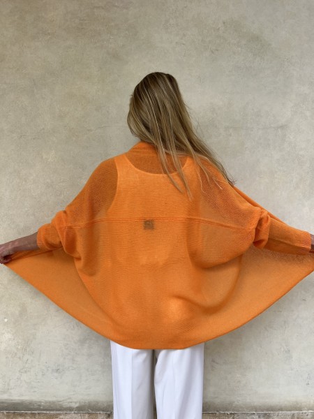 Cardigan Nuvola Mandarino