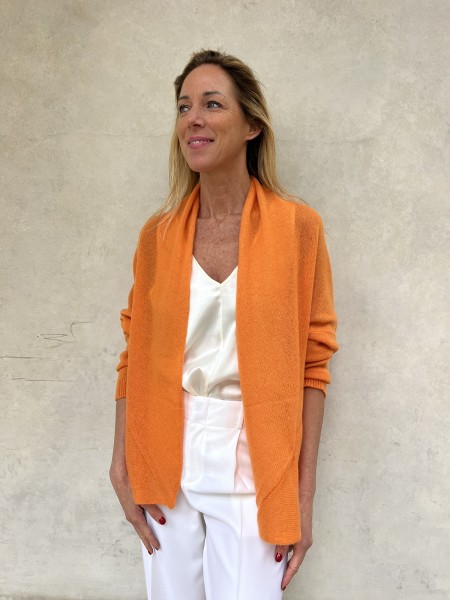 Cardigan Nuvola Mandarino