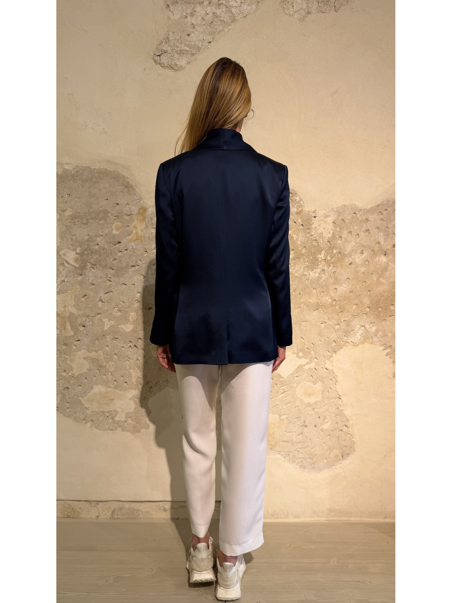 Giacca Rebecca in cady Mezzanotte