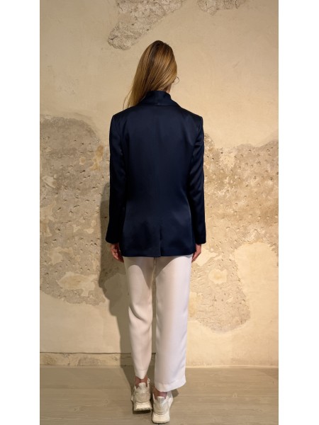 Giacca Rebecca in cady Mezzanotte