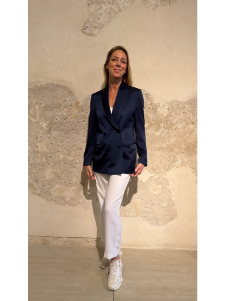 Giacca Rebecca in cady Mezzanotte