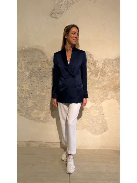 Giacca Rebecca in cady Mezzanotte
