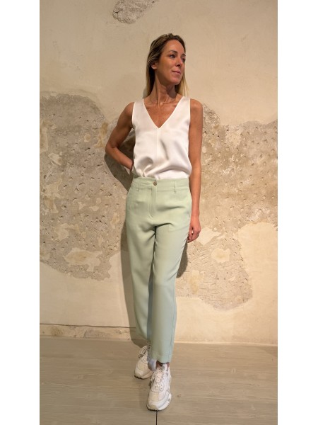 Pantalone Marrakech Bis in cady Sage