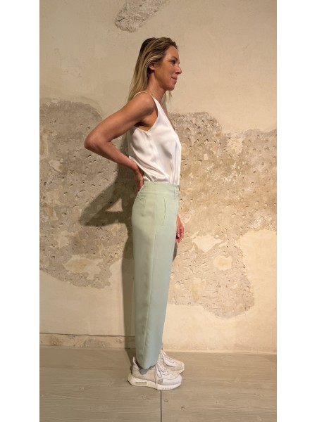 Pantalone Marrakech Bis in cady Sage
