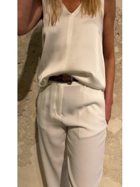 Pantalone Marrakech Bis in cady Bianco