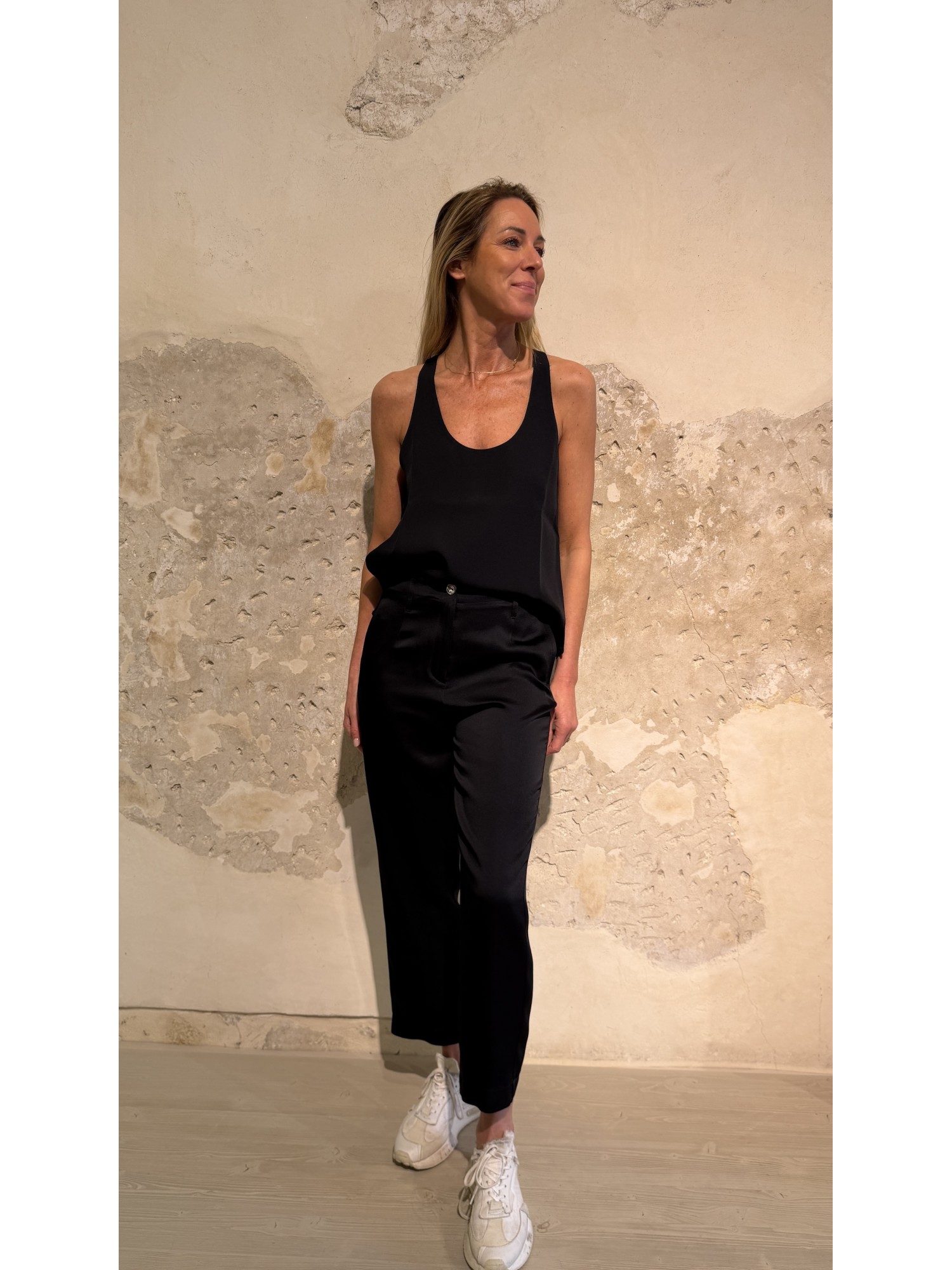 Pantalone Marrakech Bis in cady Nero
